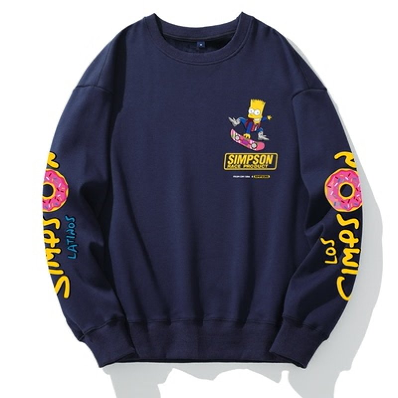 画像15: 22SS Unisex Simpson The Simpsons Sleeve Print Sweat Pullover 男女兼用 ラウンドネック シンプソン シンプソンズ ショルダープリント スウェット トレーナー プルオーバー (15)