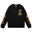 画像4: 22SS Unisex Simpson The Simpsons Sleeve Print Sweat Pullover 男女兼用 ラウンドネック シンプソン シンプソンズ ショルダープリント スウェット トレーナー プルオーバー (4)