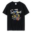 画像1: 22SS Unisex Simpson The Simpsons Family Tshirts 男女兼用 シンプソン シンプソンズ ファミリー プリント 半袖 Tシャツ (1)