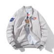 画像4: NASA astronaut jacketair force pilot jacket BASEBALL JACKET baseball uniform jacket blouson  ユニセックス 男女兼用NASA宇宙飛行士パイロットジャケットスタジアムジャンパー スタジャン MA-1 ボンバー ジャケット ブルゾン (4)