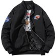 画像3: NASA astronaut jacketair force pilot jacket BASEBALL JACKET baseball uniform jacket blouson  ユニセックス 男女兼用NASA宇宙飛行士パイロットジャケットスタジアムジャンパー スタジャン MA-1 ボンバー ジャケット ブルゾン (3)
