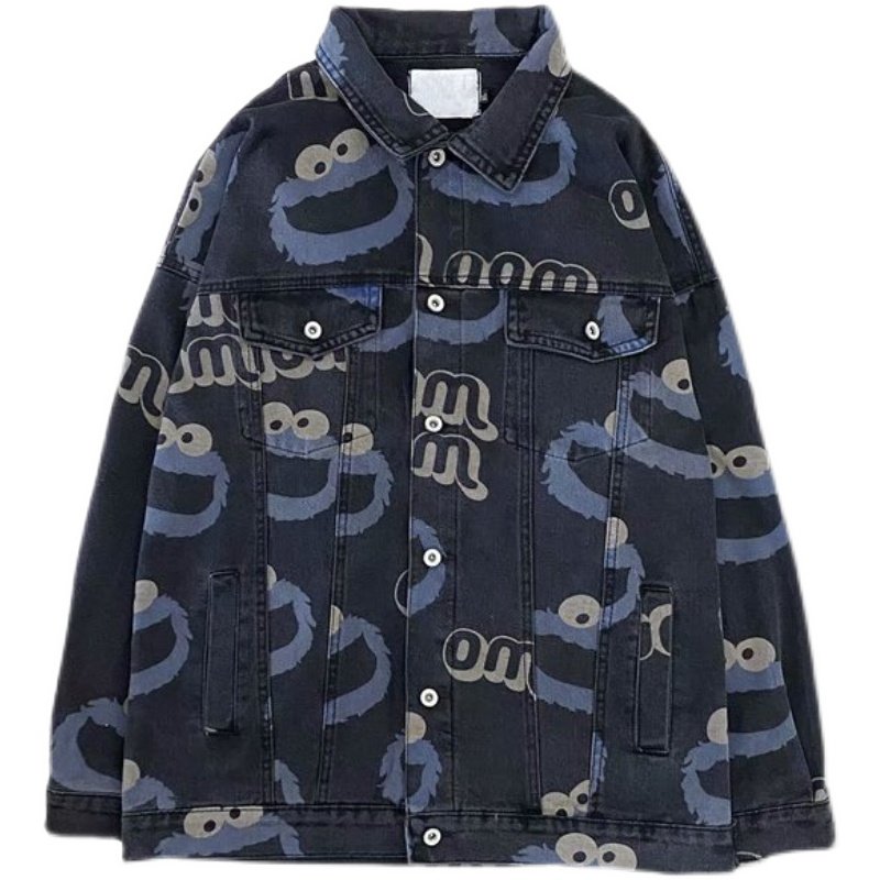 画像9: Sesame Street G Jean jacket blouson  ユニセックス 男女兼用 セサミーストリートGジャン ジャケット ブルゾン (9)