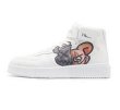 画像4: kaws high-top leather sneakers High Top Sneakers　カウズハイカットレザースニーカー レースアッープ スニーカー (4)