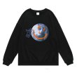 画像2: Smile earth Print  sweatshirt　ユニセックス男女兼用 スマイルアースプリントスウェットトレーナー Tシャツ (2)