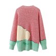 画像2: Women's  Dumbo Elephant Cool Neck SweaterLong Sleeve  Pullover　象のダンボ長袖セーター プルオーバー  (2)