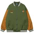 画像4: Border bearembroidery jacket embroidery BASEBALL JACKET baseball uniform jacket blouson  ユニセックス 男女兼用ボーダーベア熊スタジアムジャンパー スタジャン MA-1 ボンバー ジャケット ブルゾンウインドブレーカー (4)