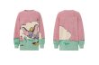 画像7: Women's  Dumbo Elephant Cool Neck SweaterLong Sleeve  Pullover　象のダンボ長袖セーター プルオーバー  (7)