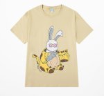 画像2: Transform from a rabbit to a tiger Print Tshirts 　男女兼用  ラビット変身タイガープリント 半袖 Tシャツ (2)