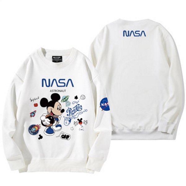 画像1: NASA x Mickey Mouse Sweatshirt 　ユニセックス 男女兼用NASAナサ×ミッキーマウス ミッキースウェットシャツ トレーナー (1)
