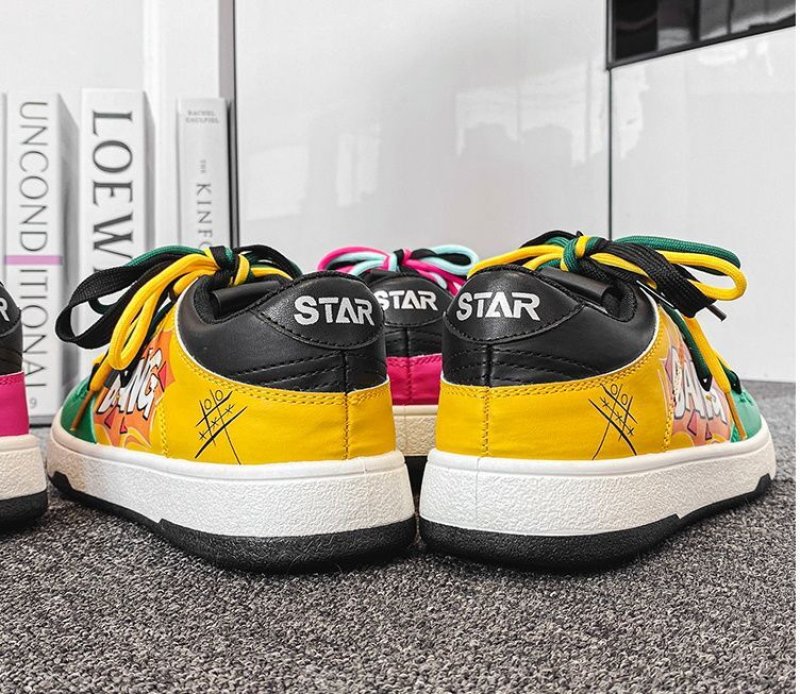 画像7: Leather  BANG colorful lace-up sneakers BANGカラフルレザー レースアッープ スニーカー (7)