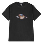 画像1: Saturn & Sleeping Boy short-sleeved Print Tshirts 　男女兼用サターン＆スリーピングボーイプリント 半袖 Tシャツ (1)