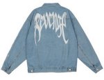 画像1:  embroidered washed denim jacket  G Jean blouson  ユニセックス 男女兼用 刺繍ウォッシュデニムジャケット Gジャン ジャケット ブルゾン (1)