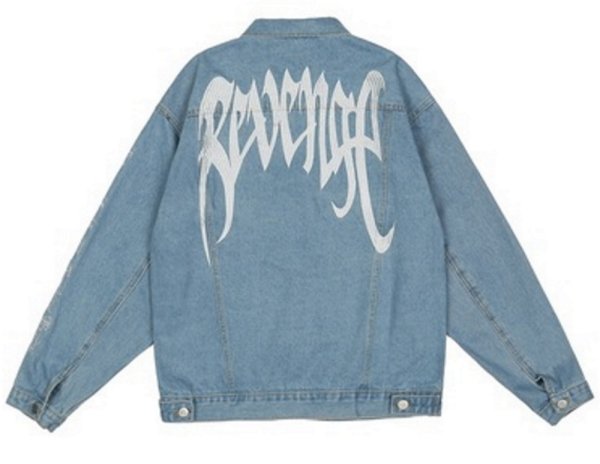 画像1:  embroidered washed denim jacket  G Jean blouson  ユニセックス 男女兼用 刺繍ウォッシュデニムジャケット Gジャン ジャケット ブルゾン (1)