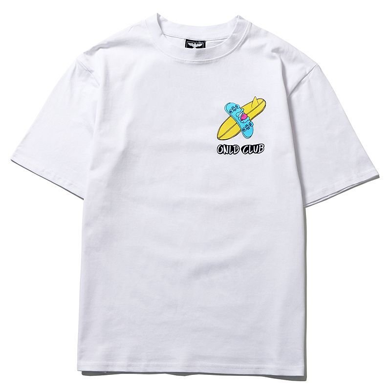 画像3: double skateboard short-sleeved Print Tshirts  男女兼用ダブルスケートボードプリント 半袖 Tシャツ (3)