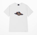 画像2: Saturn & Sleeping Boy short-sleeved Print Tshirts 　男女兼用サターン＆スリーピングボーイプリント 半袖 Tシャツ (2)