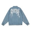 画像9:  embroidered washed denim jacket  G Jean blouson  ユニセックス 男女兼用 刺繍ウォッシュデニムジャケット Gジャン ジャケット ブルゾン (9)