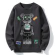 画像3: Brick bear robot print Sweatshirt 　ユニセックス 男女兼用ブリックベアロボットプリントスウェットシャツ トレーナー (3)