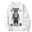 画像2: Brick bear robot print Sweatshirt 　ユニセックス 男女兼用ブリックベアロボットプリントスウェットシャツ トレーナー (2)