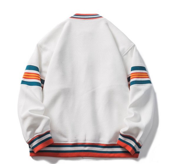 画像2: Cotton E emblem  BASEBALL JACKET baseball uniform jacket blouson  ユニセックス 男女兼用コットンEエンブレムジャケットスタジアムジャンパー スタジャン MA-1 ボンバー ジャケット ブルゾン (2)