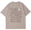 画像1: alphabet print short-sleeved T-shirt　男女兼用ヒップホップアルファベットプリント半袖 Tシャツ (1)