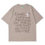 画像6: alphabet print short-sleeved T-shirt　男女兼用ヒップホップアルファベットプリント半袖 Tシャツ (6)