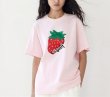 画像3: Sweet strawberry print T-SHIRT   スイートストロベリーペイント半袖Tシャツ  (3)