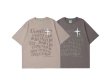 画像5: alphabet print short-sleeved T-shirt　男女兼用ヒップホップアルファベットプリント半袖 Tシャツ (5)