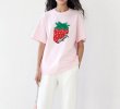 画像5: Sweet strawberry print T-SHIRT   スイートストロベリーペイント半袖Tシャツ  (5)