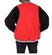 画像3: Men's Cotton Red Jacket BASEBALL JACKET baseball uniform jacket blouson  ユニセックス 男女兼用レッドコットンジャケットスタジアムジャンパー スタジャン MA-1 ボンバー ジャケット ブルゾン (3)