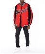 画像4: Men's Cotton Red Jacket BASEBALL JACKET baseball uniform jacket blouson  ユニセックス 男女兼用レッドコットンジャケットスタジアムジャンパー スタジャン MA-1 ボンバー ジャケット ブルゾン (4)