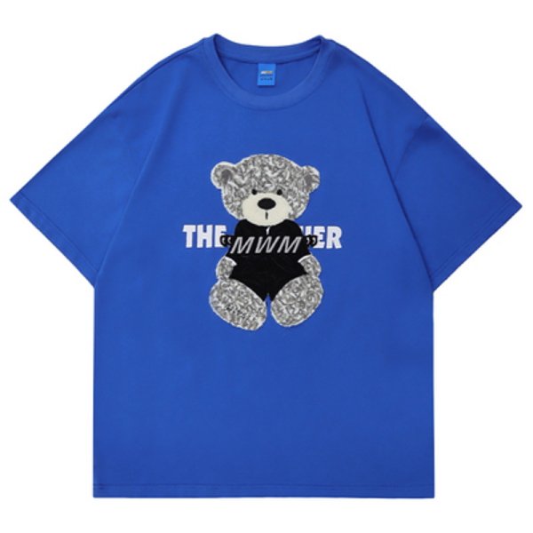 画像1: Bear teddy bear Short Sleeve T-shirt　男女兼用ユニセックス熊テディーベア半袖 Tシャツ (1)
