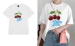 画像3: Cherry print Short Sleeve T-shirt　男女兼用ユニセックスチェリープリント半袖 Tシャツ (3)