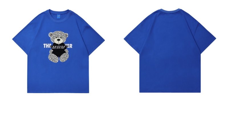 画像4: Bear teddy bear Short Sleeve T-shirt 男女兼用ユニセックス熊テディーベア半袖 Tシャツ (4)
