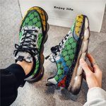 画像7: Colorful monogram air sole platform lace-up sneakers　カラフルモノグラムエアーソール厚底レースアップスニーカー (7)