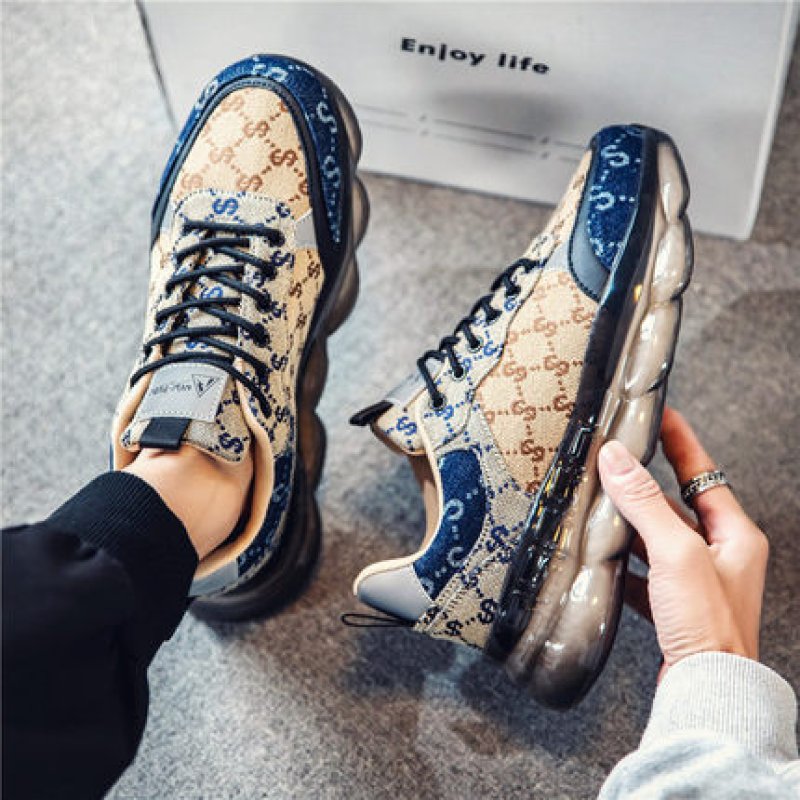 画像4: Colorful monogram air sole platform lace-up sneakers カラフルモノグラムエアーソール厚底レースアップスニーカー (4)