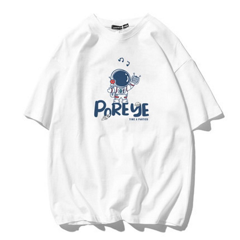 画像4:  Unisex NASA Astronaut PrintT-shirt 　ユニセックス 男女兼用NASA宇宙飛行士 プリント 半袖 Tシャツ (4)