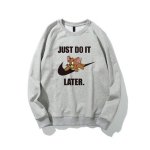 画像2: men and women round neck JUST DO IT LATER Tom & Jerry Sweat Shirts ユニセックス男女兼用 トム＆ジェリージェリープリントスウェット  トレーナー (2)