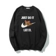 画像3: men and women round neck JUST DO IT LATER Tom & Jerry Sweat Shirts ユニセックス男女兼用 トム＆ジェリージェリープリントスウェット  トレーナー (3)