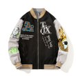 画像8: 77 number embroidery BASEBALL JACKET baseball uniform jacket blouson  ユニセックス 男女兼用77ナンバー刺繍コットンスタジアムジャンパー スタジャン MA-1 ボンバー ジャケット ブルゾン (8)