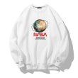 画像3:  men and women round neck Sweatshirt　ユニセックス男女兼用 NASAナサプリントスウェット パーカー トレーナー (3)