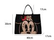 画像6: Mickey & Minnie & Donald Duck Canvas Tote Shoulder Bag　ユニセックス男女兼用ミッキー＆ミニー＆ドナルドダックキャンバスエコトート ショルダーバッグ  (6)
