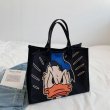 画像4: Mickey & Minnie & Donald Duck Canvas Tote Shoulder Bag　ユニセックス男女兼用ミッキー＆ミニー＆ドナルドダックキャンバスエコトート ショルダーバッグ  (4)