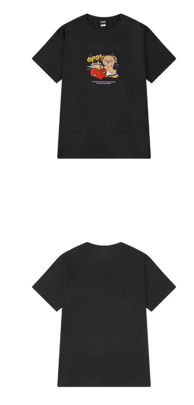 画像4: Toaster & Bear T-shirt  ユニセックス 男女兼用トースター&ベア熊プリント 半袖 Tシャツ (4)