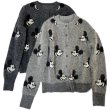 画像3: Women's Mickey Mouse crochet cardigan  ミッキーマウス編み込み長袖カーディガンセーター  (3)