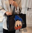 画像7: Mickey & Minnie & Donald Duck Canvas Tote Shoulder Bag　ユニセックス男女兼用ミッキー＆ミニー＆ドナルドダックキャンバスエコトート ショルダーバッグ  (7)