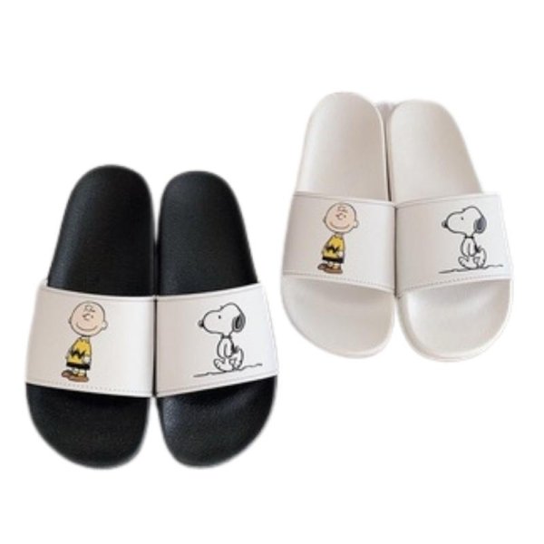 画像1: Snoopyflip flops soft bottom sandals slippers  即納スヌーピー プラットフォーム フリップフロップ  シャワー ビーチ サンダル  (1)