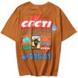 画像1: Travis Scott Cacti Down To Earth T-shirt 　ユニセックス 男女兼用サボテンダウントゥアースプリント 半袖 Tシャツ (1)