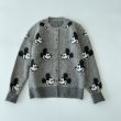 画像8: Women's Mickey Mouse crochet cardigan  ミッキーマウス編み込み長袖カーディガンセーター  (8)