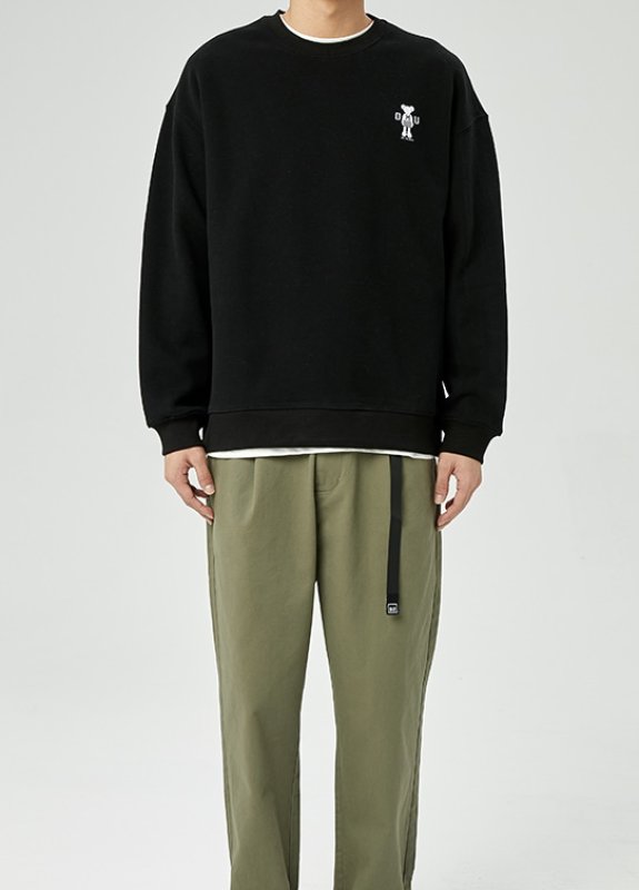 画像3:  men and women PaisleyKAWS DHU sweatshirt round neck Sweatshirt　ユニセックス男女兼用 DHUペイズリーカウズプリントスウェット パーカー トレーナー (3)