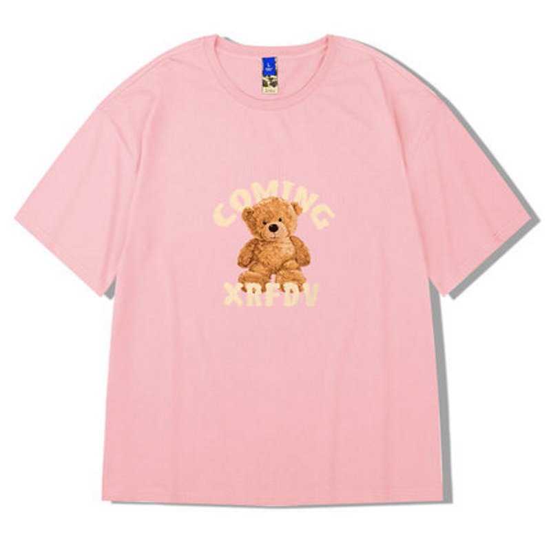 画像3: Bear print oversized T-shirt ユニセックス 男女兼用オーバーサイズベア熊プリント 半袖 Tシャツ (3)